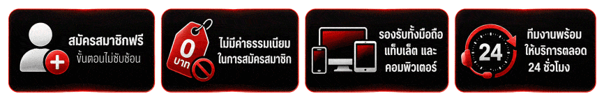 สมัครสมาชิกฟรี ขั้นตอนไม่ซับซ้อน